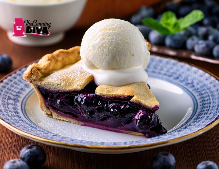 blueberry pie filing baked a la mode