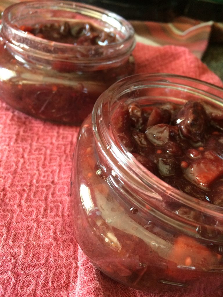 savory cherry chutney canning recipe