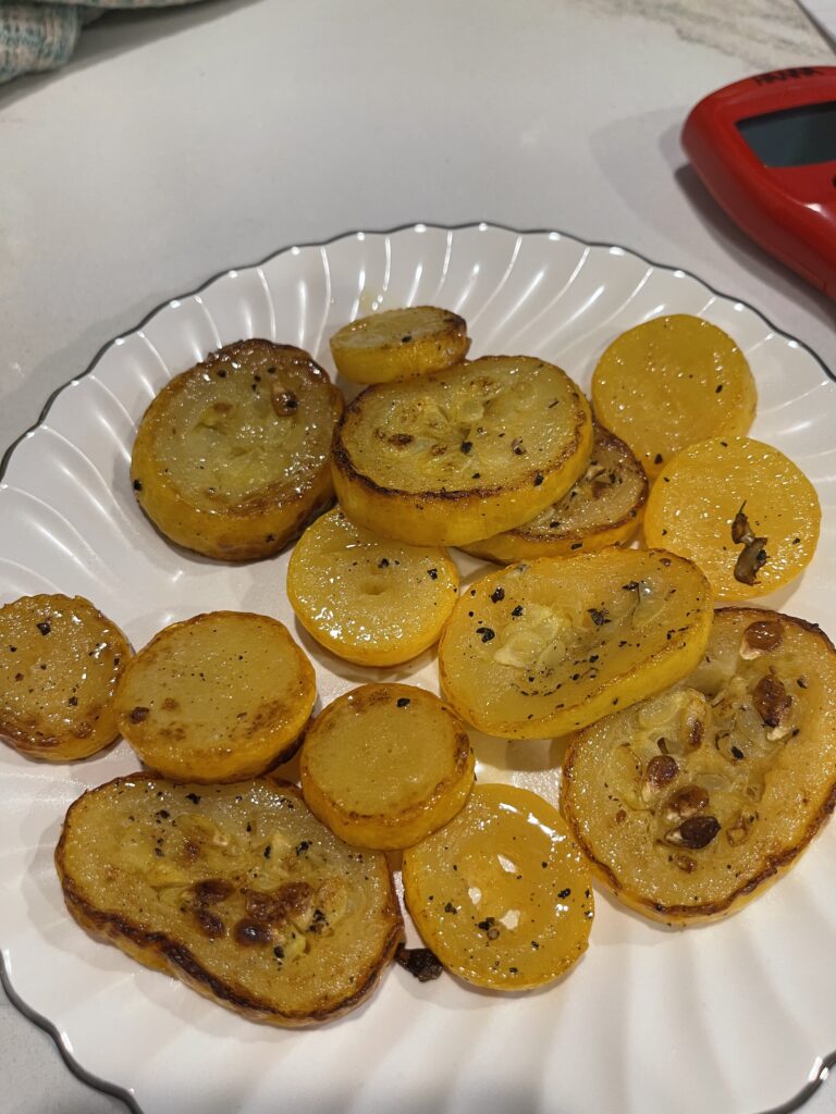 pan fried summer squash