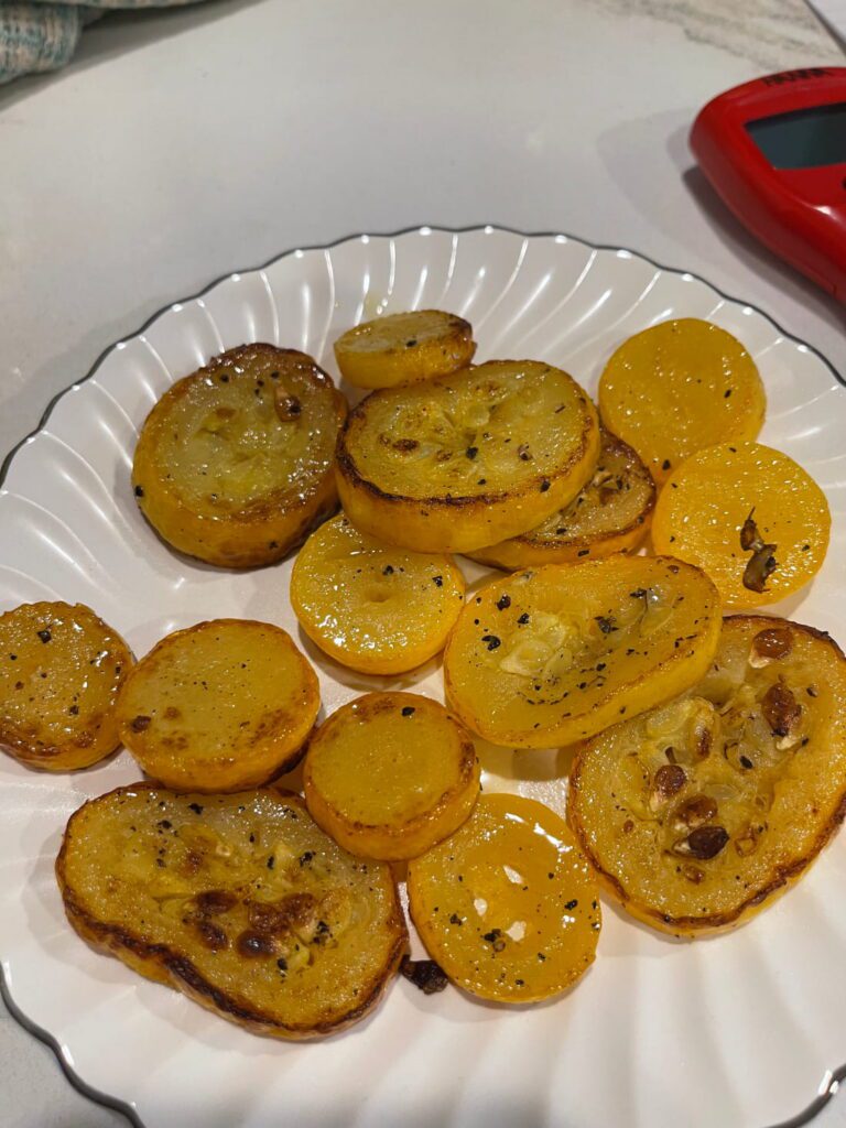 pan fried summer squash