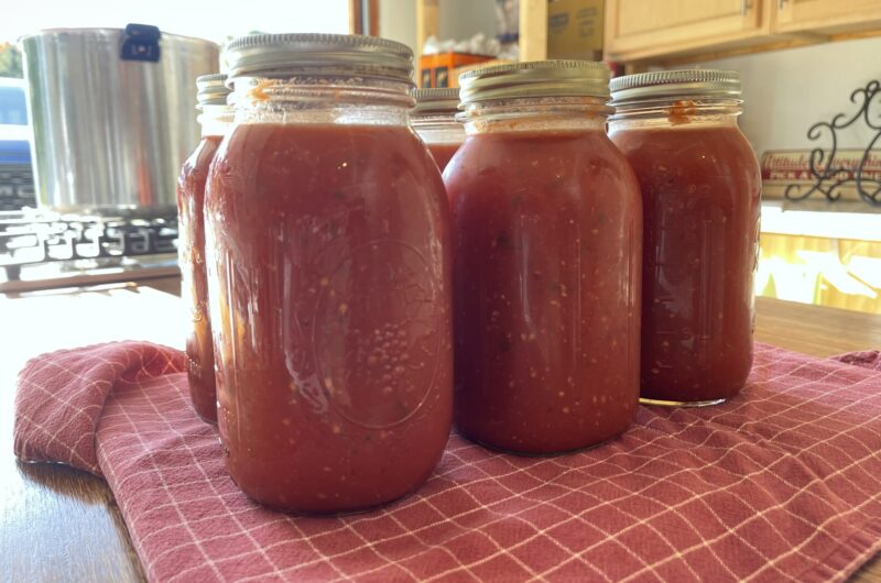 Simple Tomato Sauce Canning Recipe | The Canning Diva