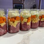 Irish Jig in a Jar canning recipe raw stacked