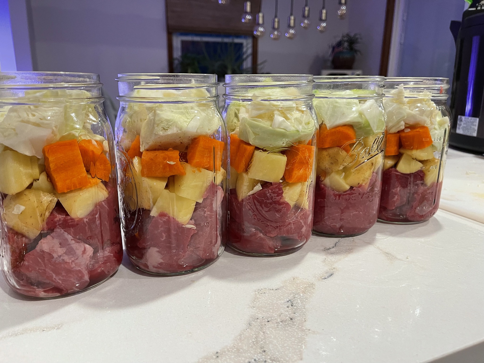 Irish Jig in a Jar canning recipe raw stacked