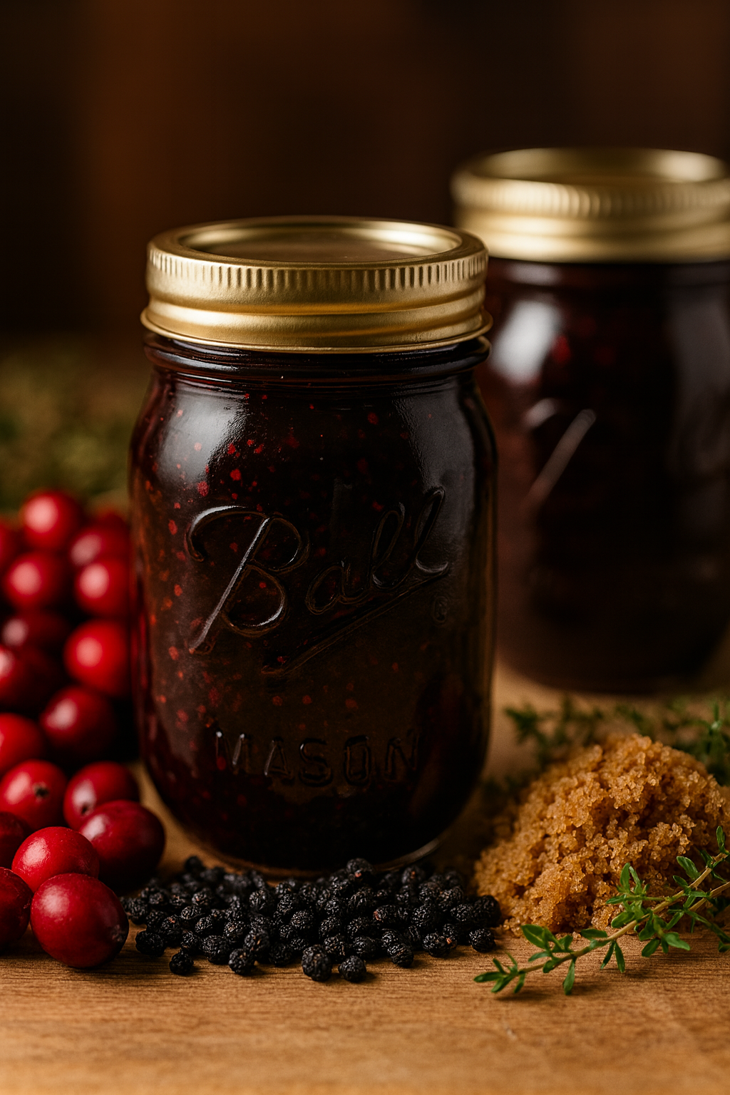 elderberry cranberry wine jam canning recipe