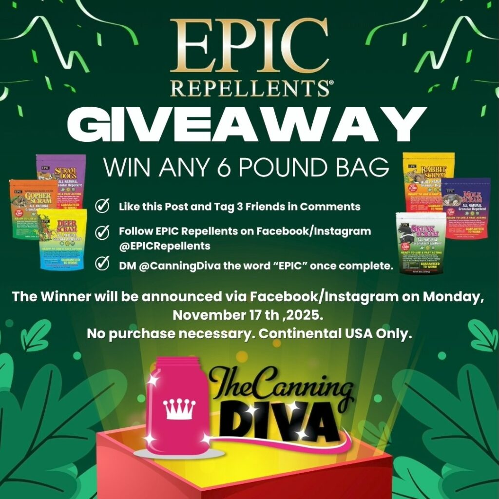 scram pet repellent canning diva giveaway