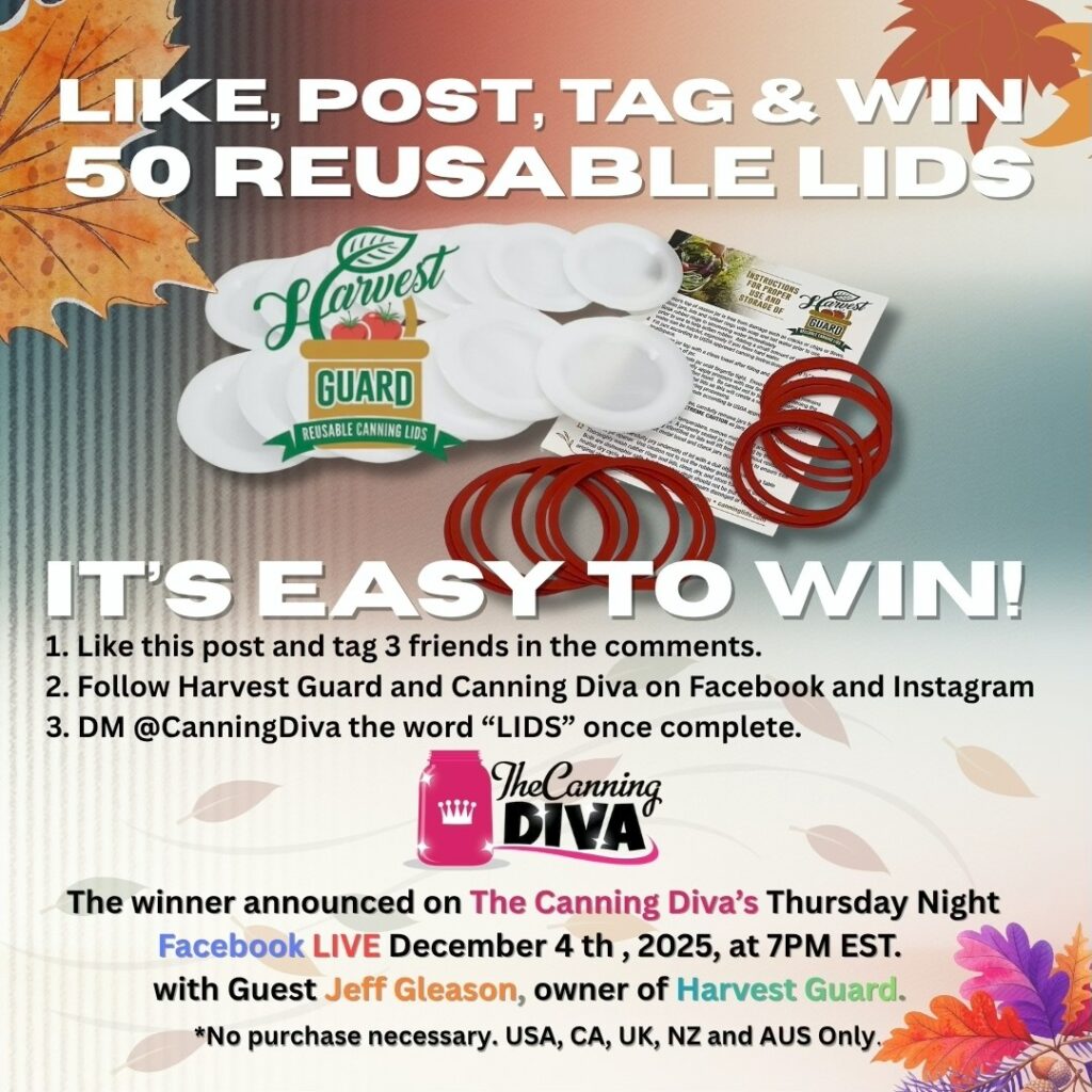 harvest guard canning diva giveaway