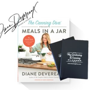 signed meals in a jar book with 2026 garden and canning planner special