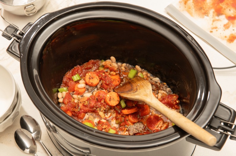 tuscan white bean and sausage ragu recipe - from seed to table book - devereaux