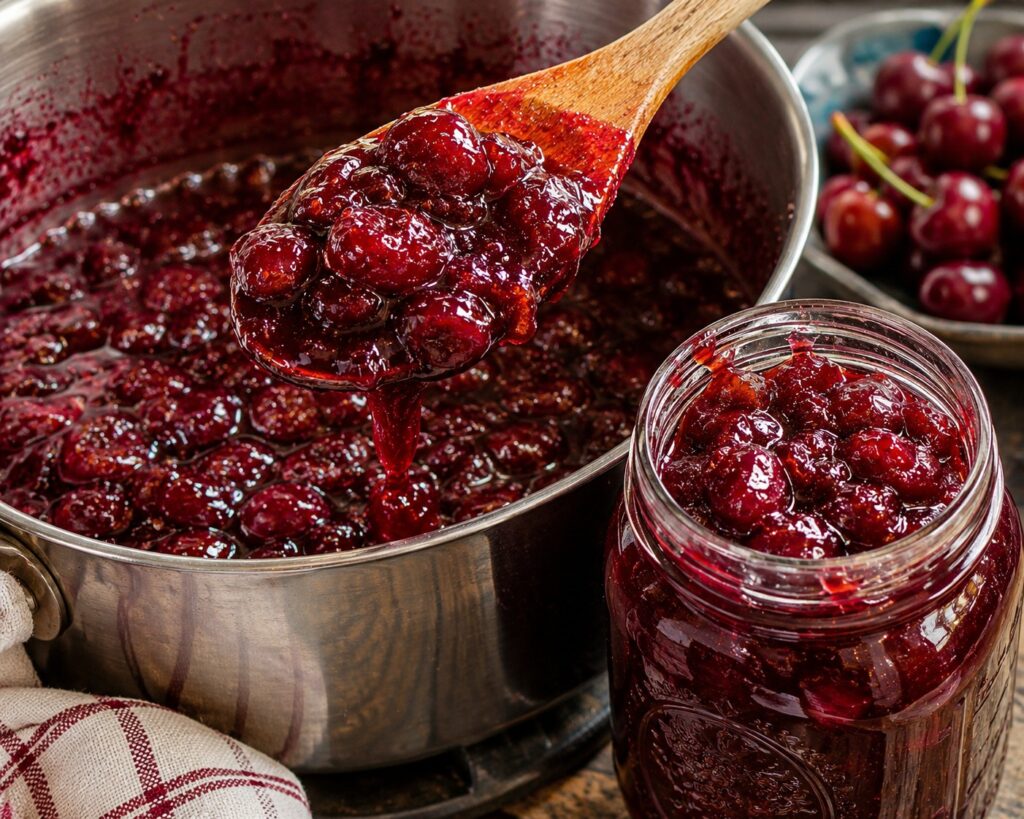 vanilla cherry preserves canning recipe