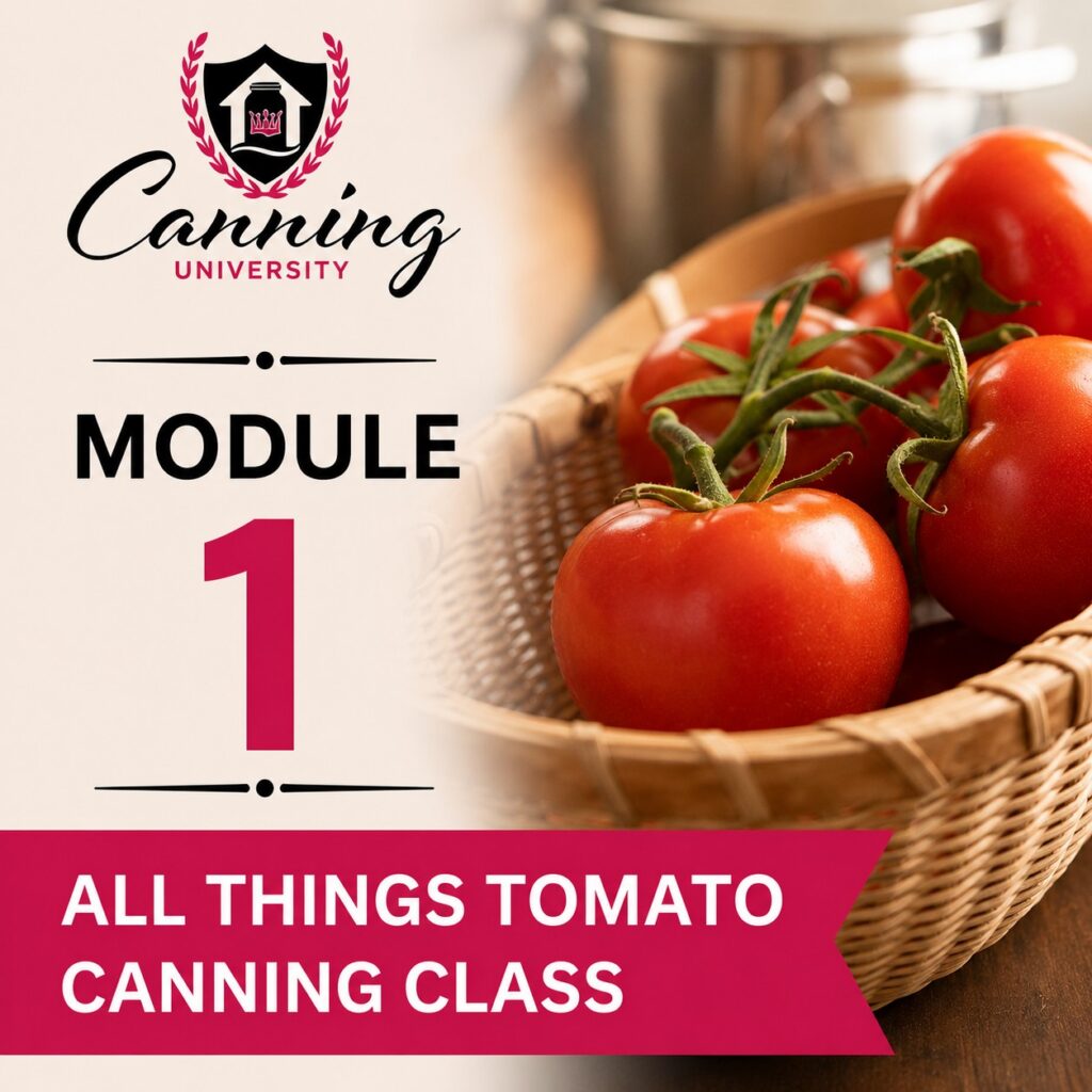 Module 1 tomato canning class welcome and intro