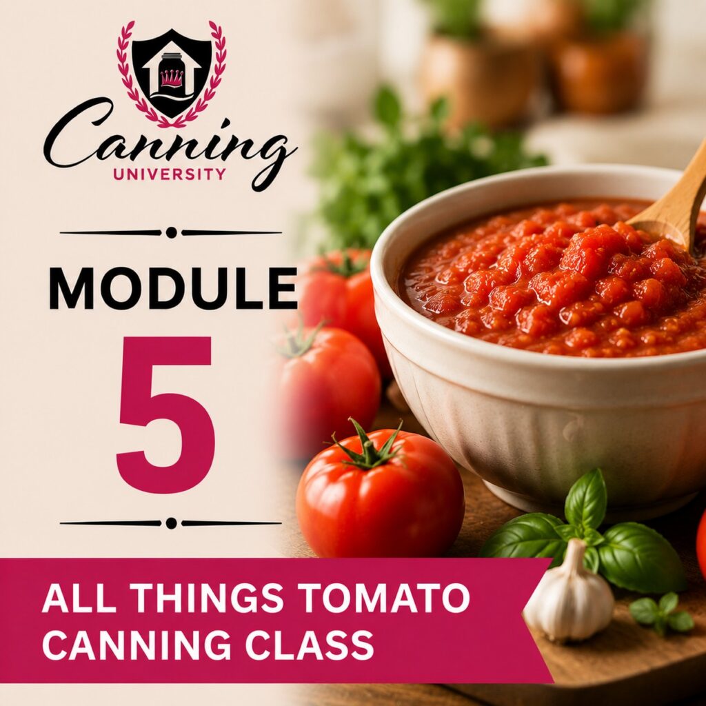 Module 5 using tomatoes for sweet treats canning class all things tomato