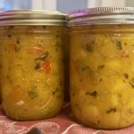 mango salsa in jars cooling close up the canning diva