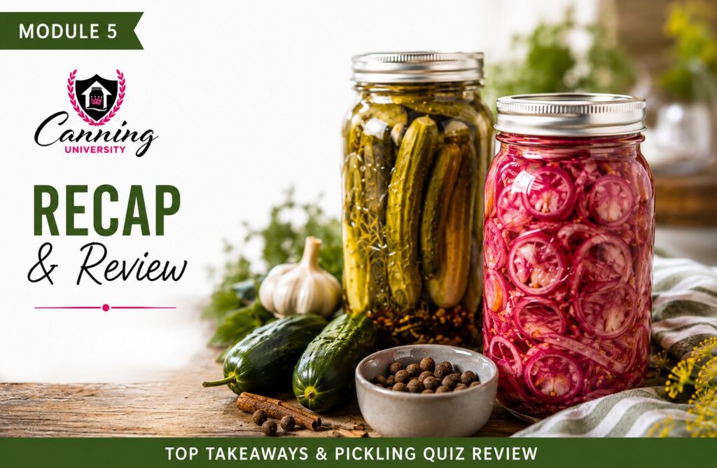 Module 5 Art of Pickling Recap and Review