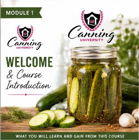 Module 1 Art of Pickling Welcome and Intro