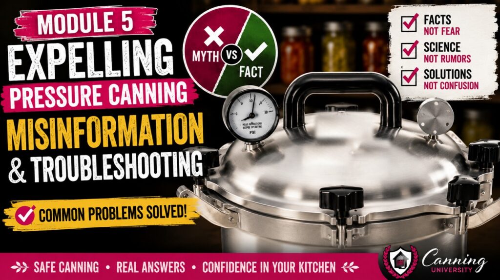 Pressure Canning Myths & Troubleshooting