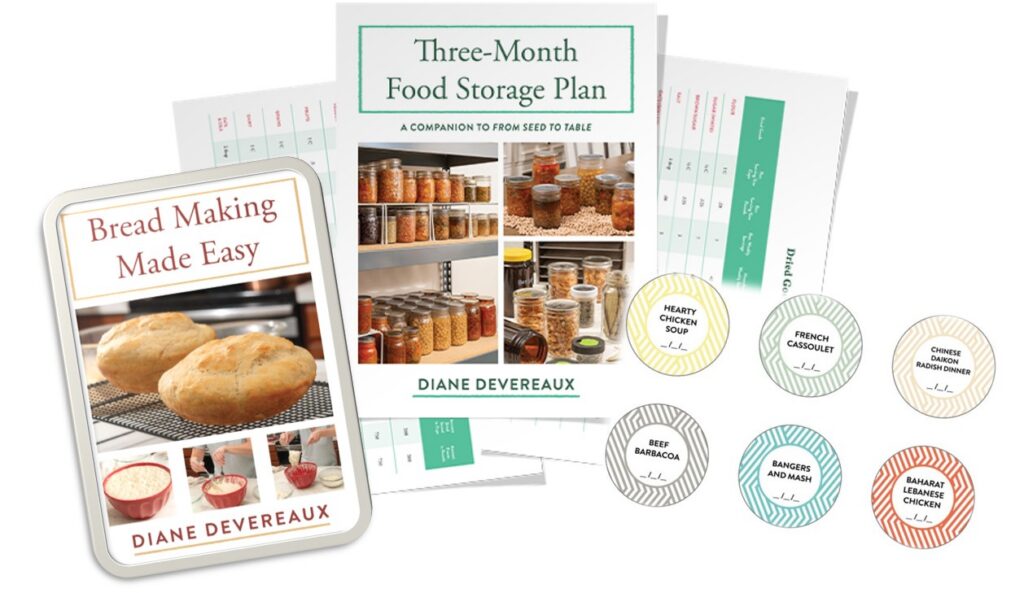 free resources from the canning diva downloadable and printable resources for From Seed to Table and Meals in a Jar books