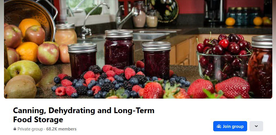 private facebook group by the canning diva canning dehydrating and long-term food storage