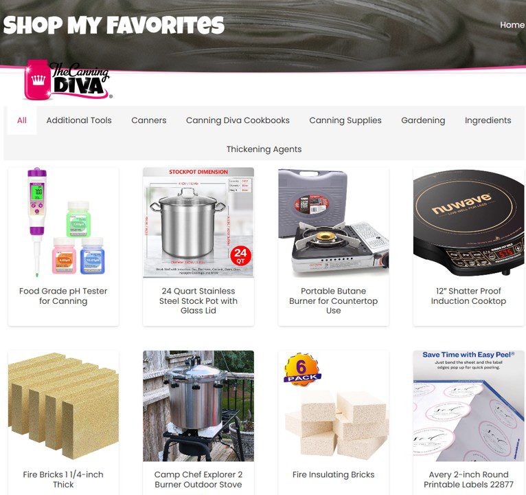 shop the canning diva favorite products she trusts