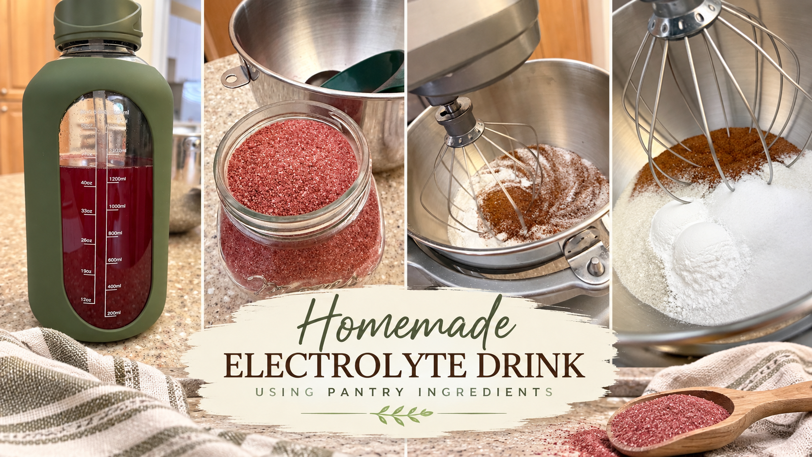 homemade electrolyte drink using pantry ingredients