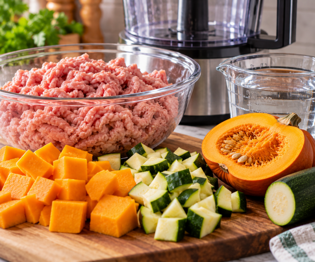 ingredients for turkey pumpkin pate for cats with zucchini recipe from preserving for your pets