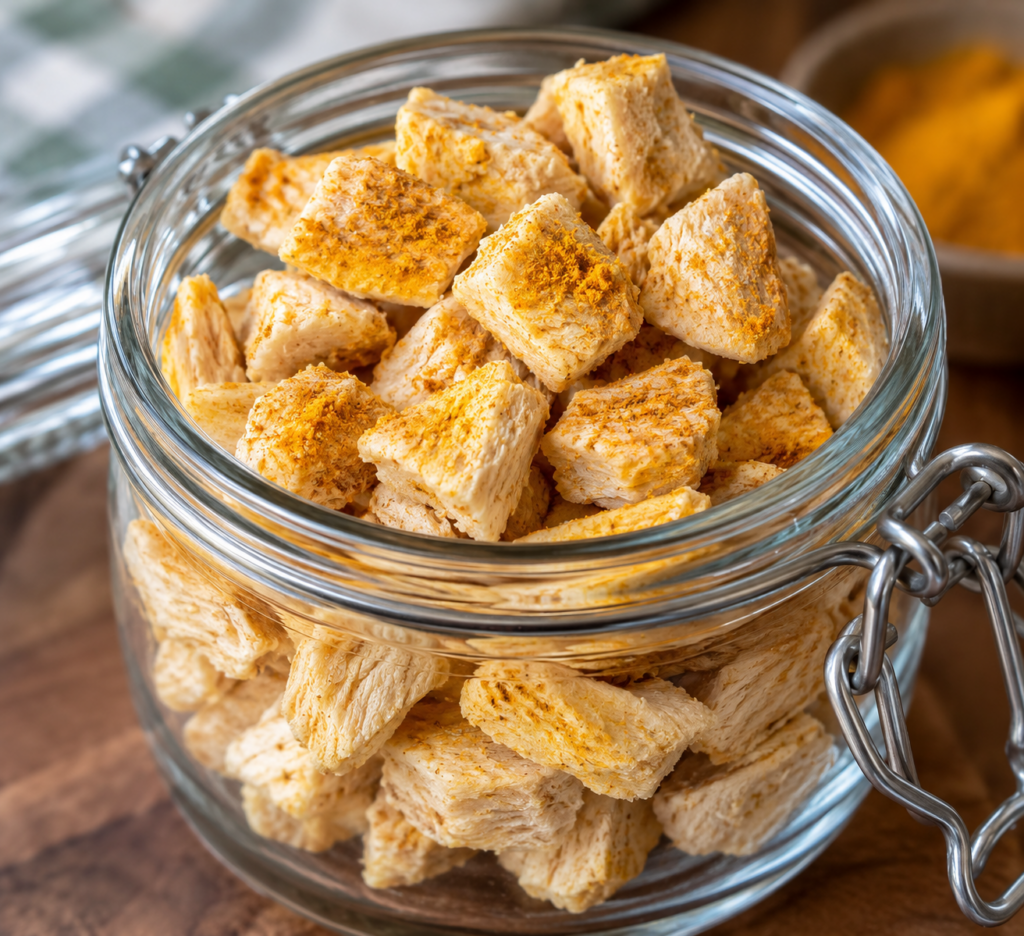 freeze dried chicken treats for dogs with turmeric